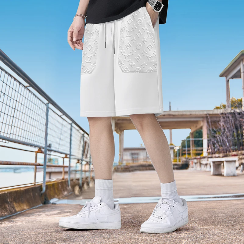【轻奢男装】X1945夏季新品欧美风休闲宽松直筒短裤