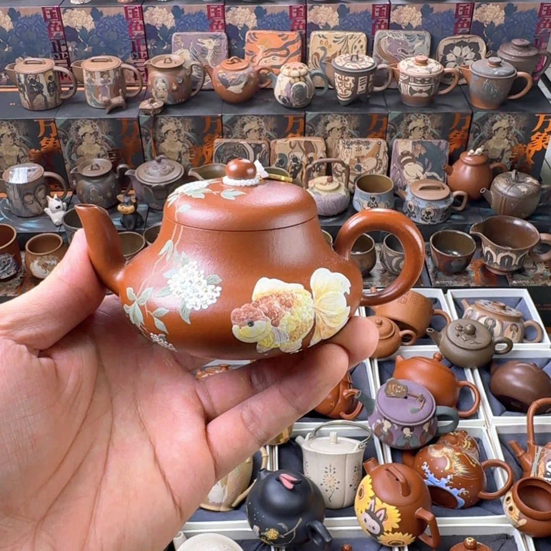 茶壶紫砂160ml原矿精工半手