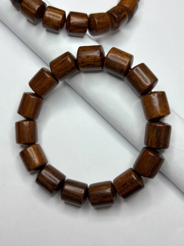 B66 巴布亚新几内亚贡木桶珠手串