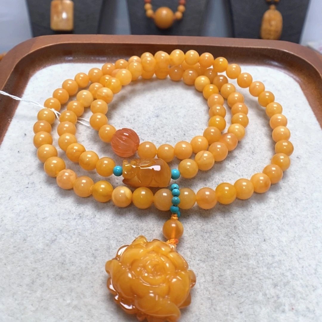 蜜蜡未镶嵌手串蜜蜡