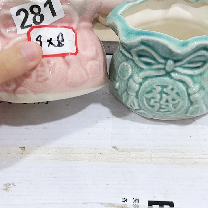花盆陶瓷款式12包邮