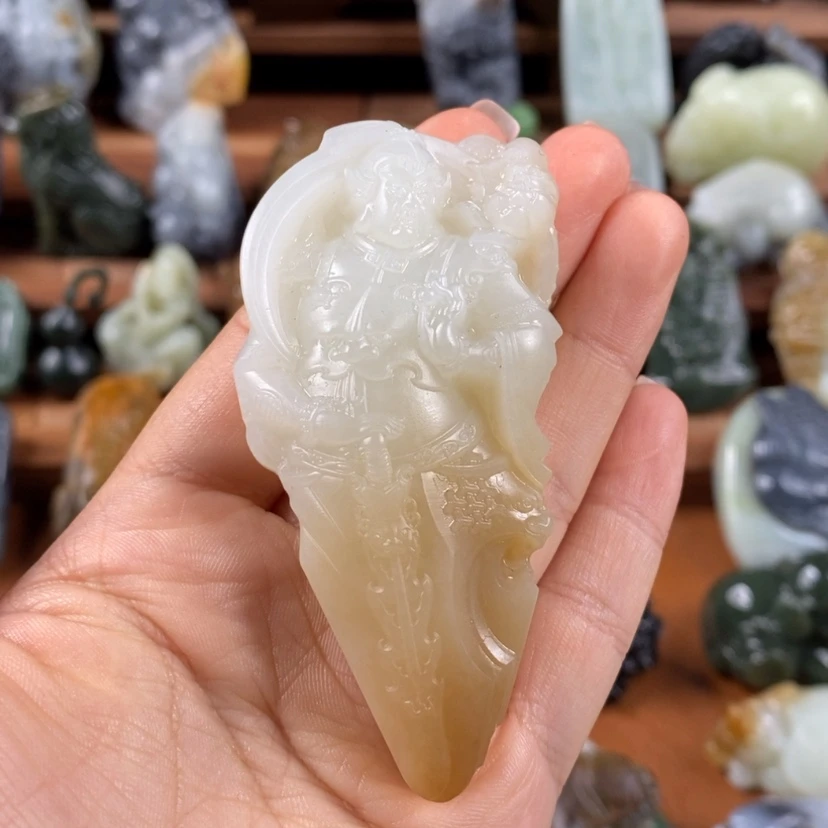 【闪购商品】未镶嵌和田玉把件棋****琴定制
