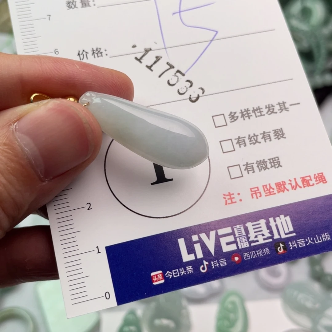 翡翠未镶嵌颈饰35790