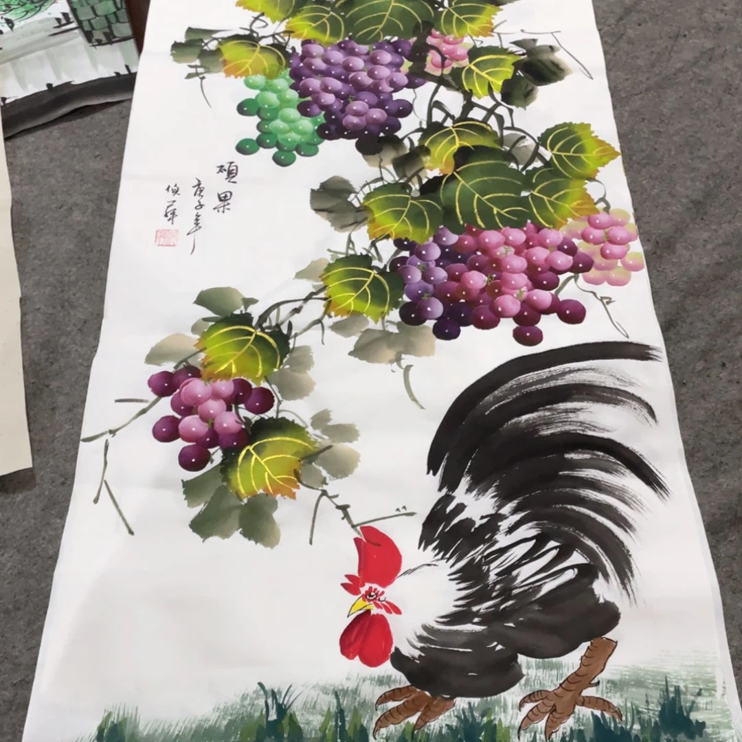 国画国画作品画心一张