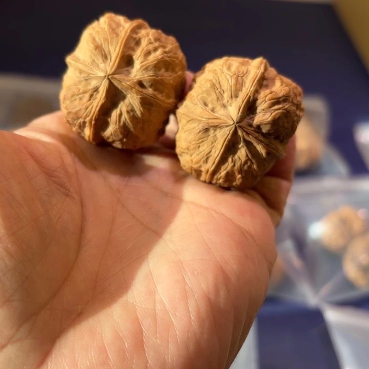 文玩核桃吊坠太子洞四棱