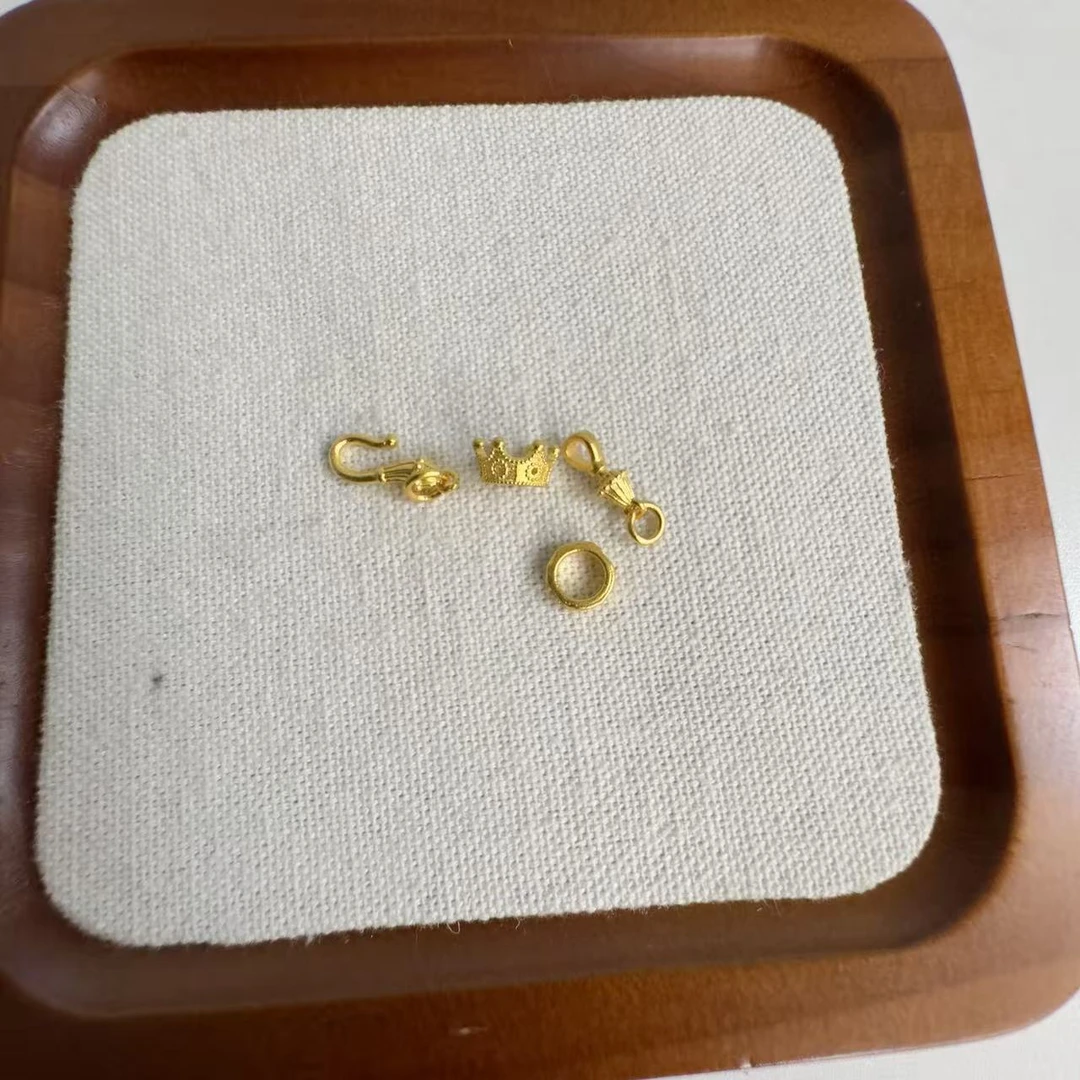 足金999 古法工艺跑环扣头