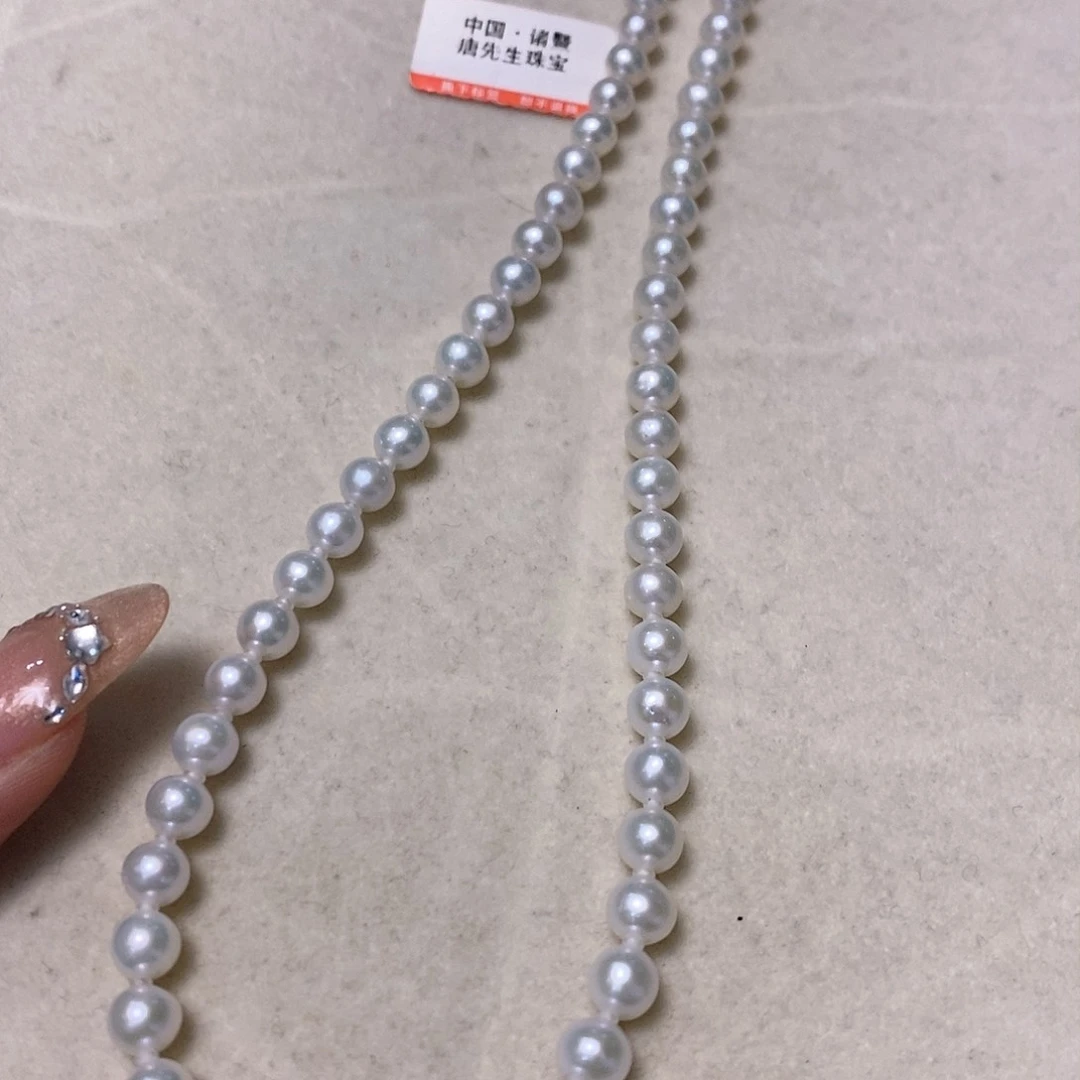 淡水珍珠颈饰银S925镶嵌6