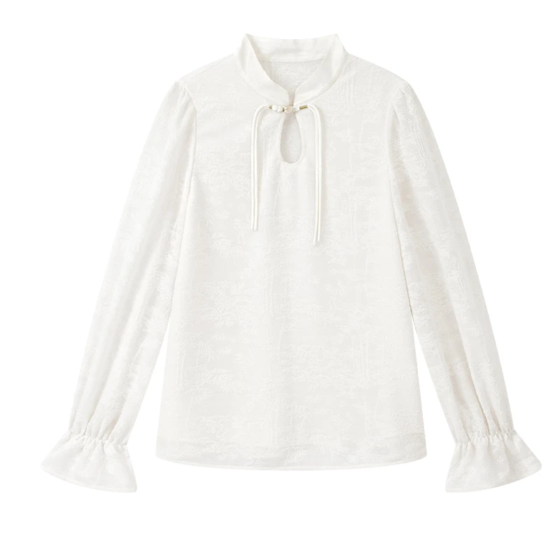 【柠檬专属】国风蕾丝小衫N7036