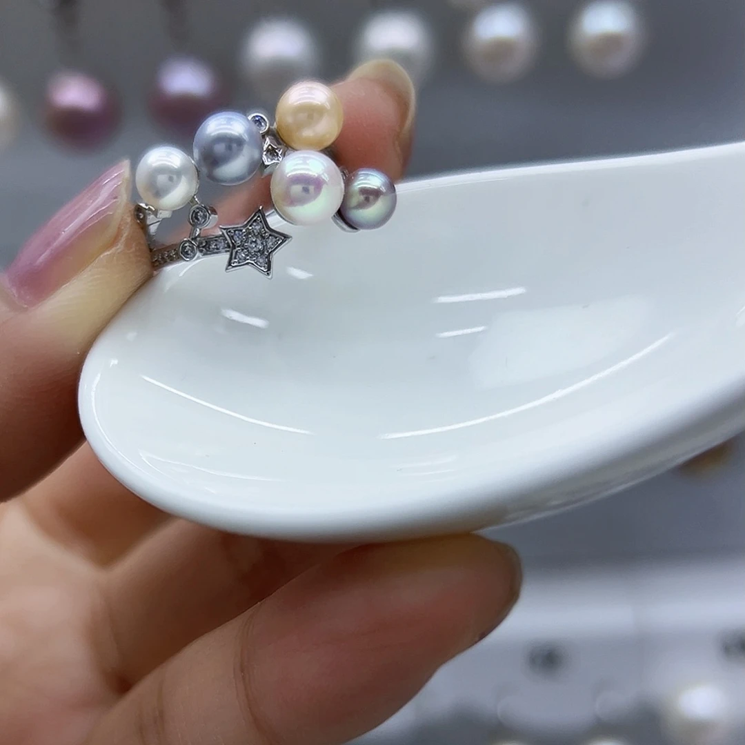 未镶嵌耳饰淡水珍珠