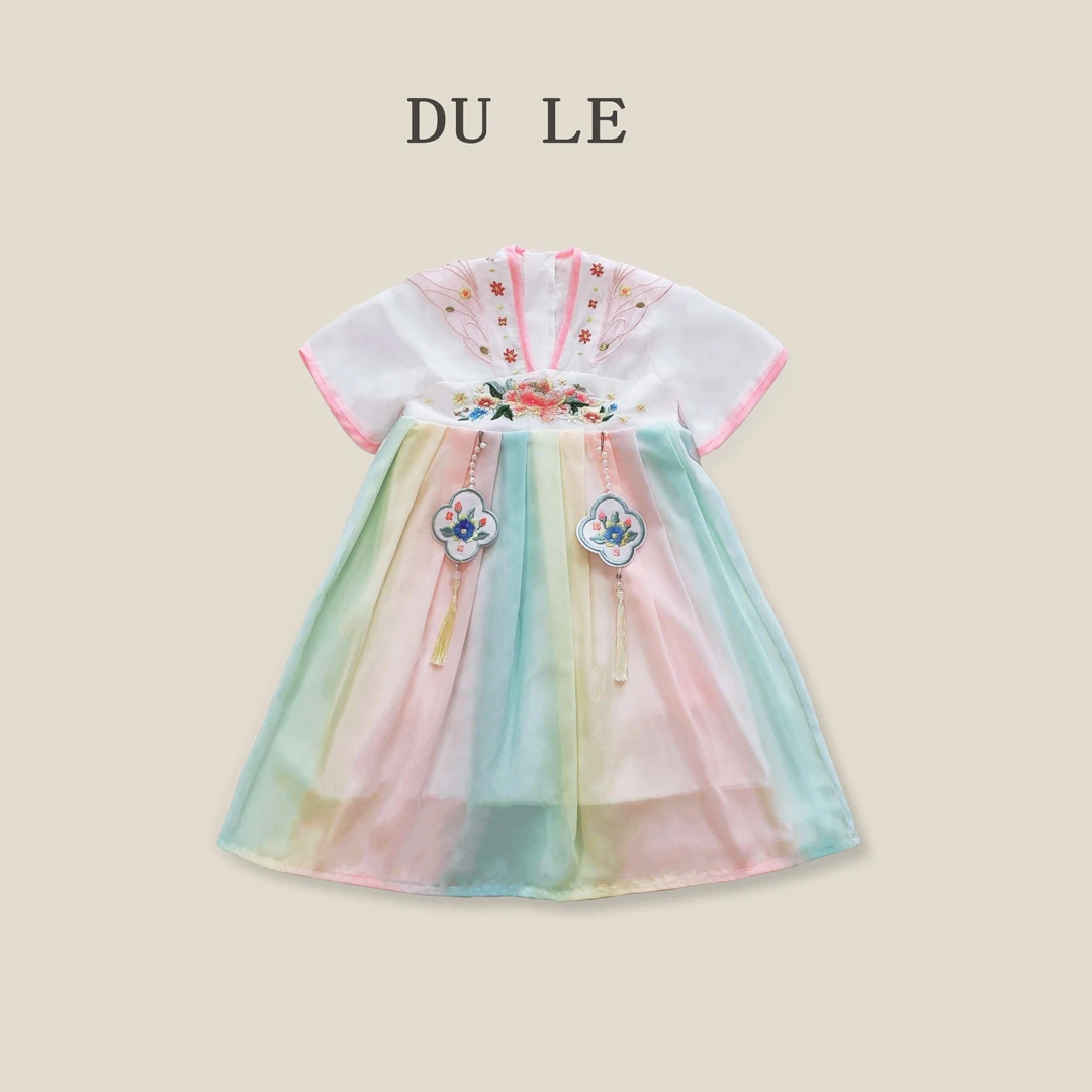 女童汉服夏装新款古装女孩古风连衣裙中国风汉服女童儿童夏季仙气