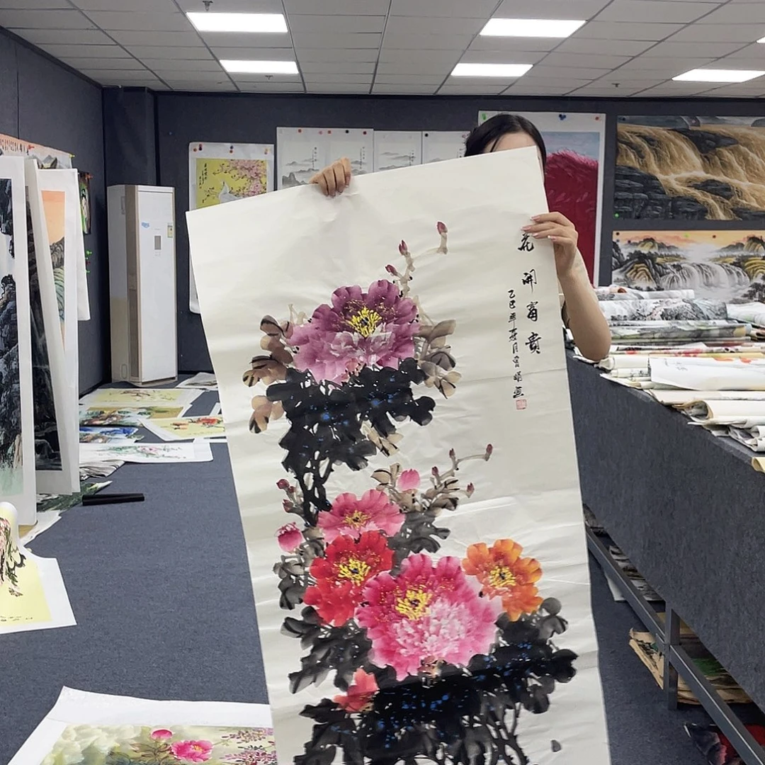 国画作品小姐姐放漏…