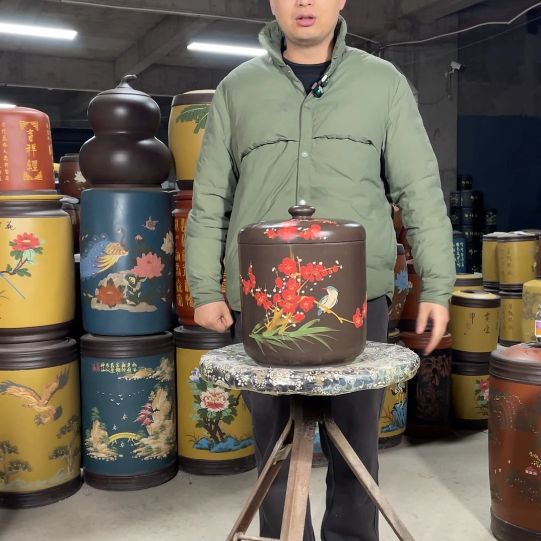 宜兴原矿紫砂茶叶罐