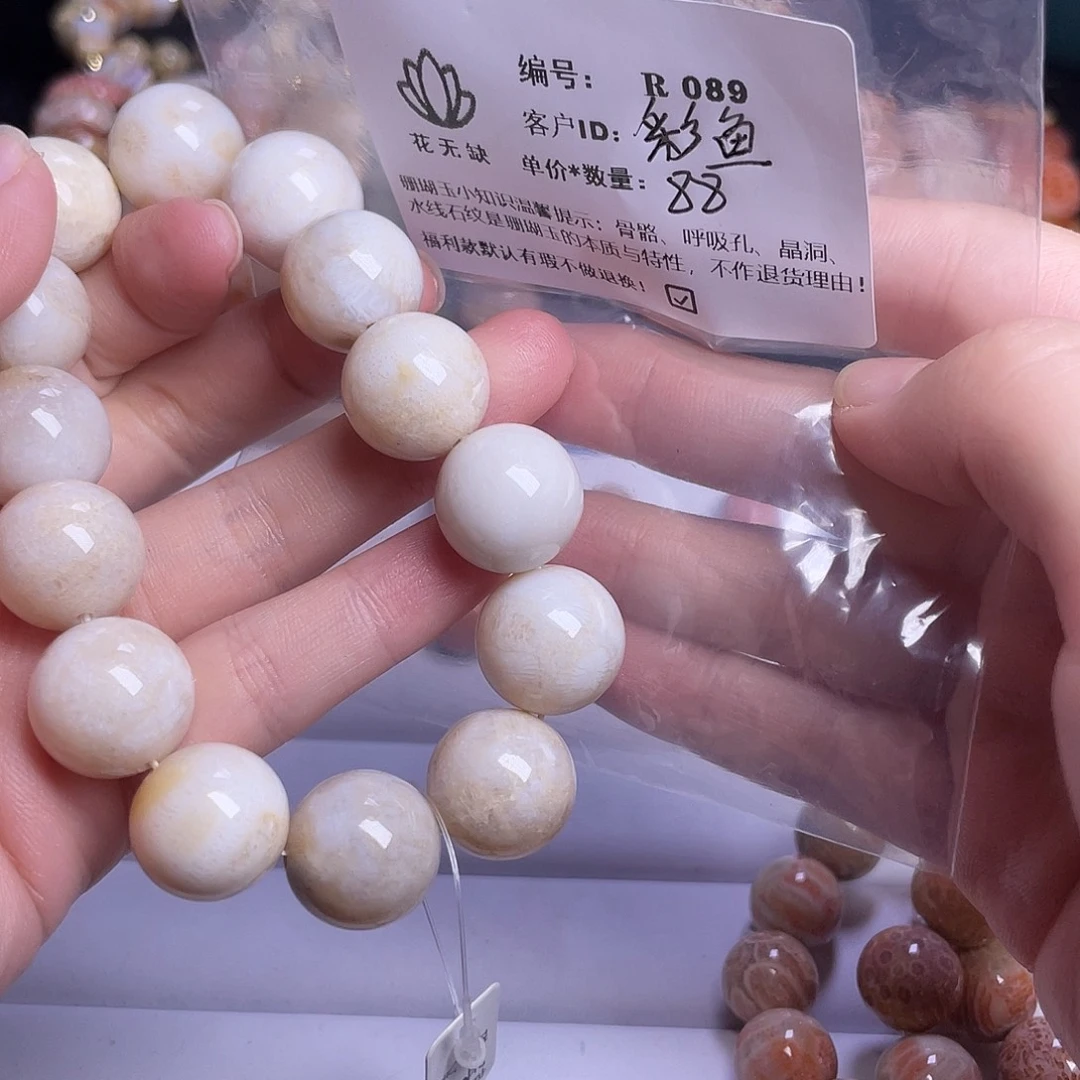 彩***鱼硅化玉未镶嵌手镯