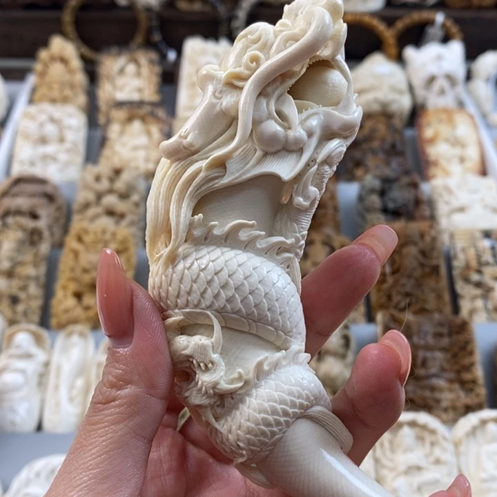 ℡***ค猛犸象牙吊坠龙牙