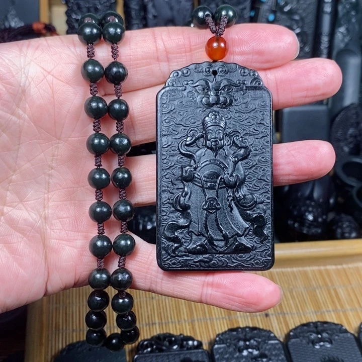 和田玉（青玉）颈饰未镶嵌