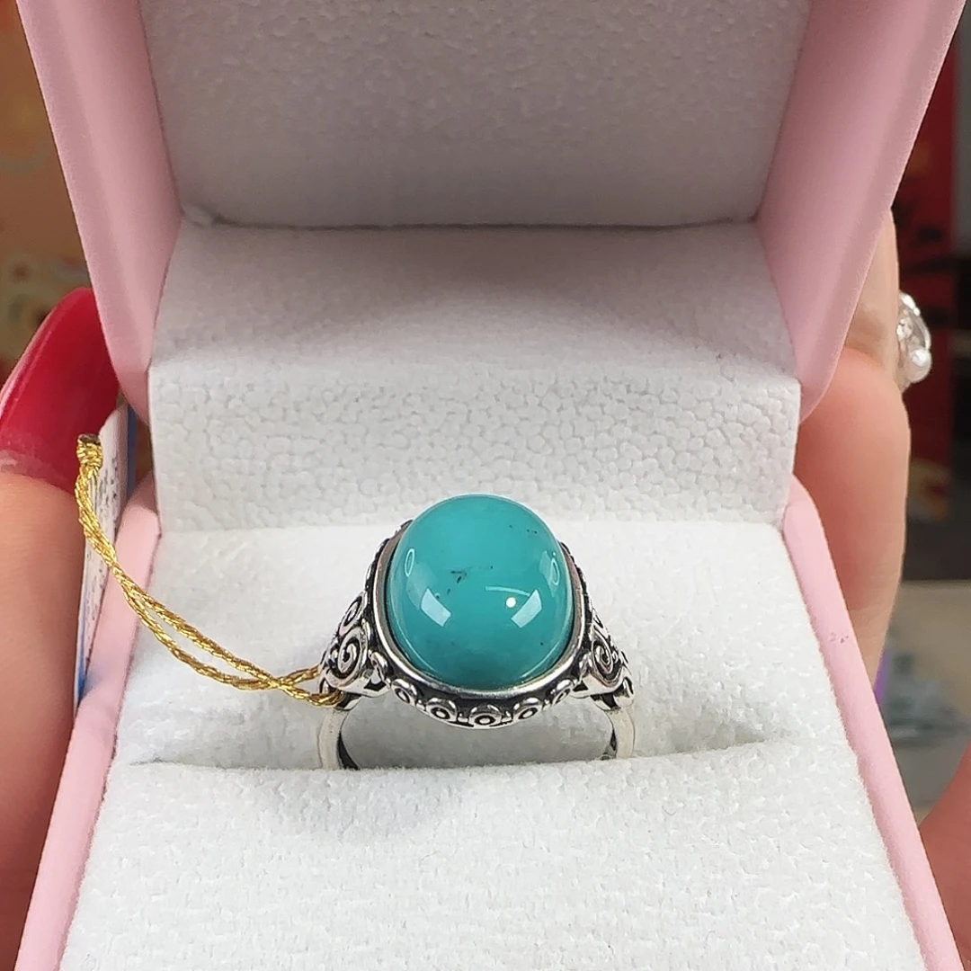 绿松石银S925镶嵌珠宝奇石