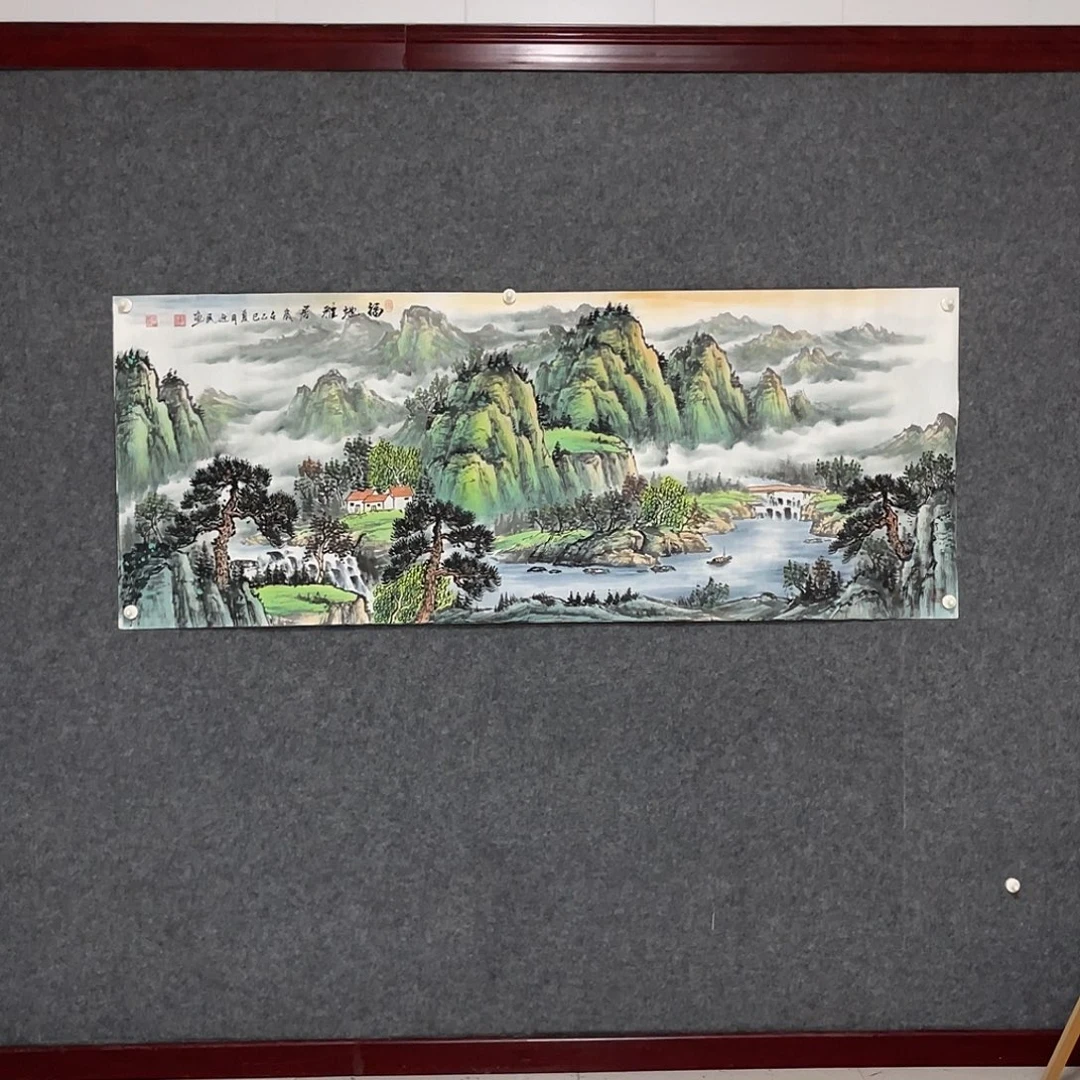 国画小六尺178:69画芯 捡漏