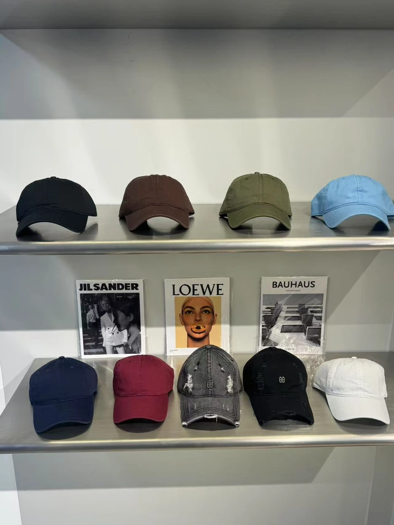 欧美帽子男女同款四季棒球帽硬顶显脸小鸭舌户外遮阳防晒帽