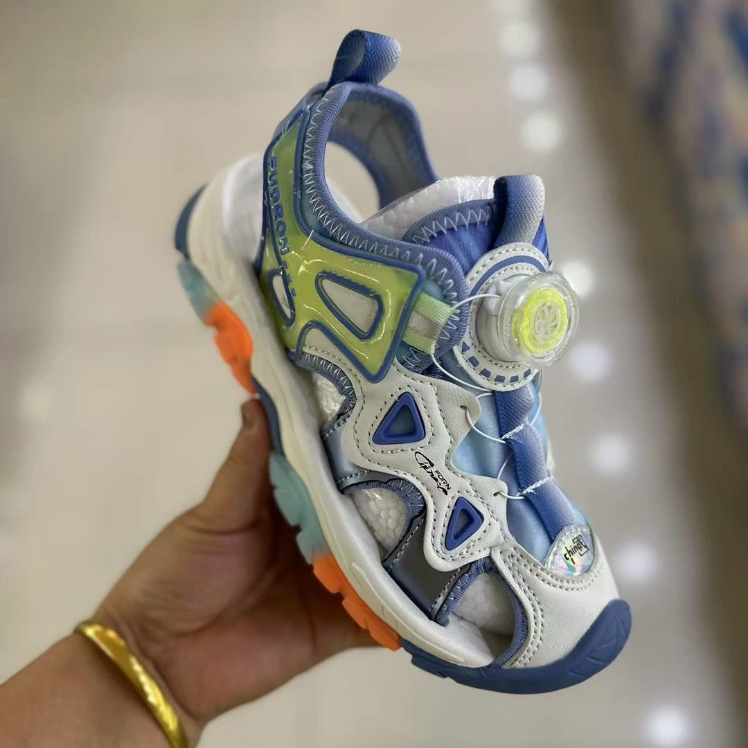 福得隆儿童凉鞋夏季新款包头凉鞋防踢防碰鞋EVA软底防滑沙滩凉鞋