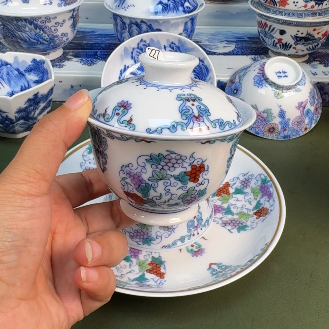 景德镇纯手绘茶具圆圆227