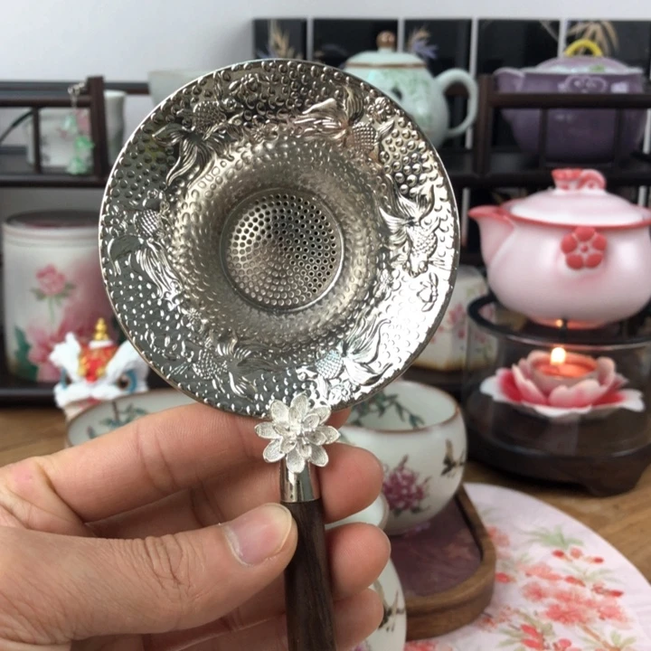 合金茶漏锦鲤鱼特特
