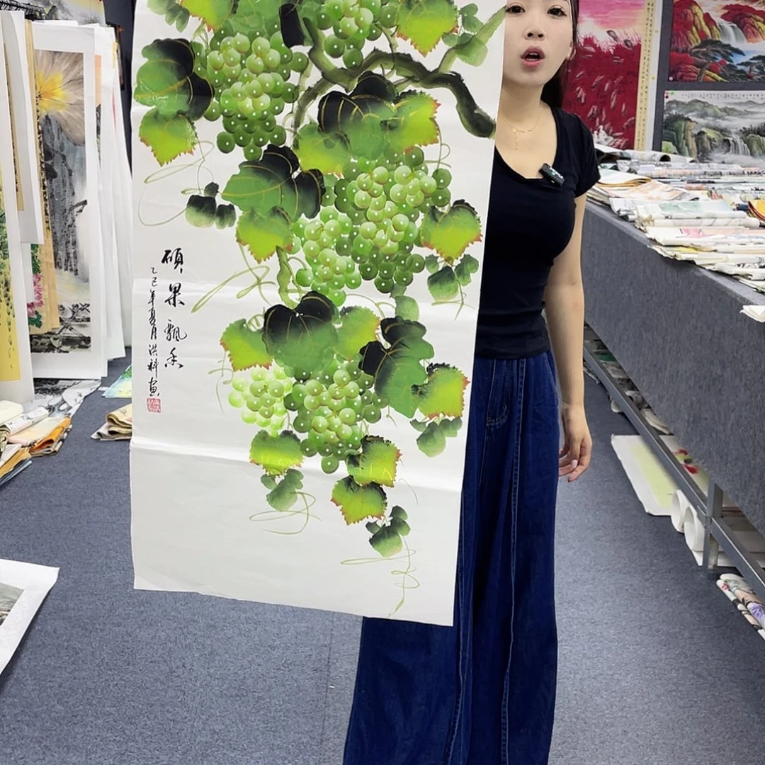 国画作品小姐姐放漏…