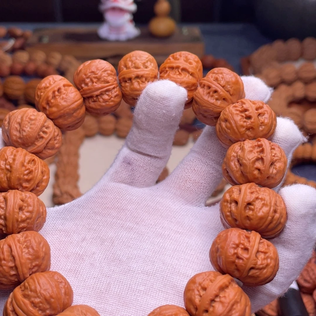 简***单文玩核桃手串哦磨盘