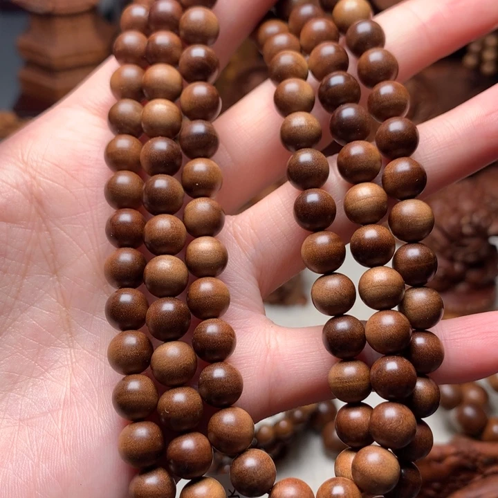 檀香木手串/手链老山檀香0.8奶香沉水树心料