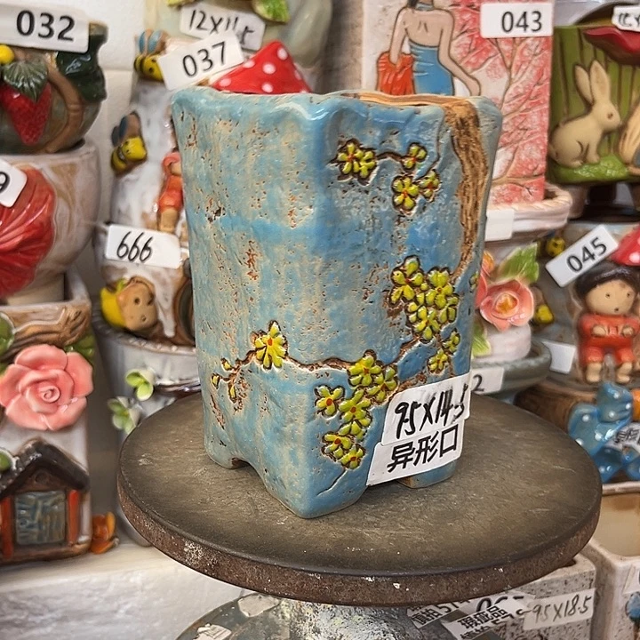 粗陶材质多肉花盆