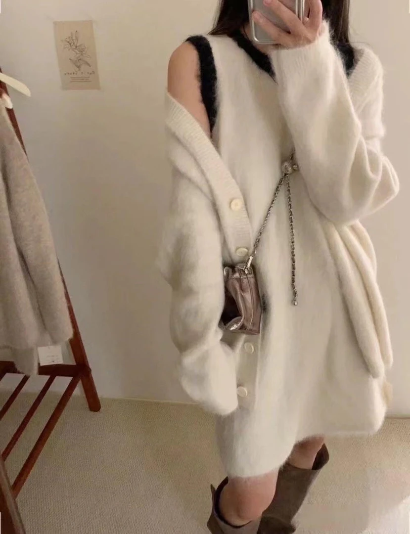 韩系毛衣两件套909