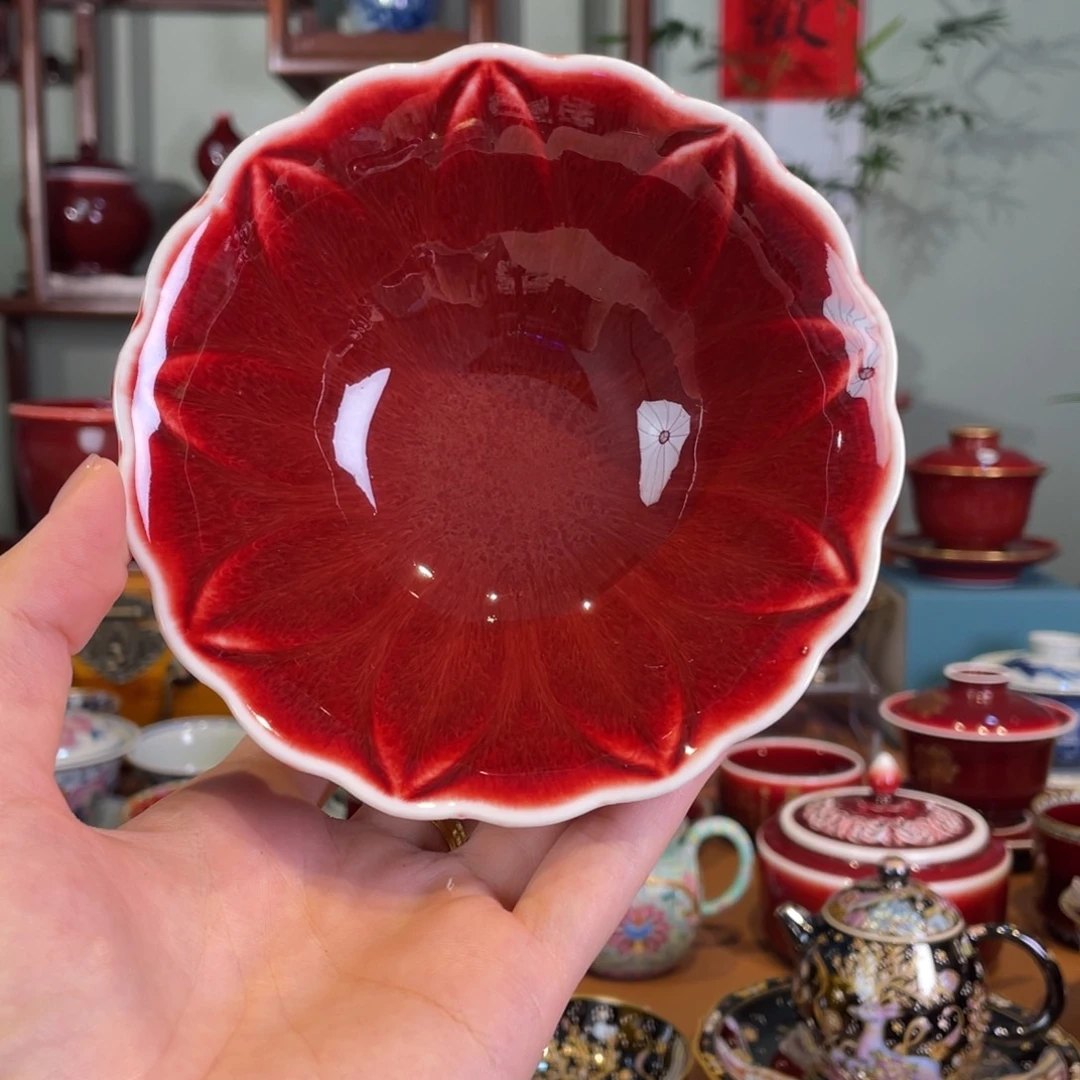 清欢雅玩原矿郎红福利碗