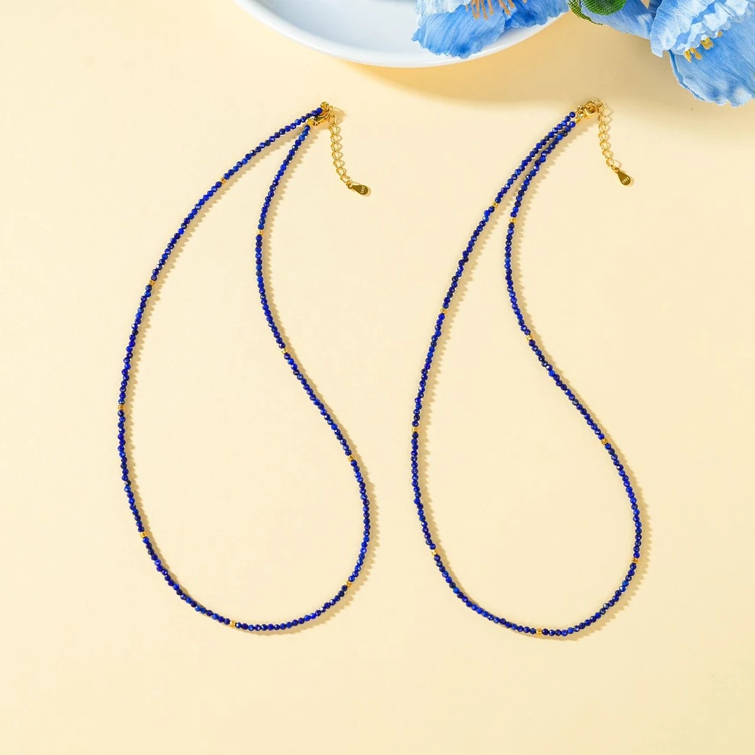 【云上好物】青金石DIY项链-多样性发其一-2mm-DS57287-21（JG）