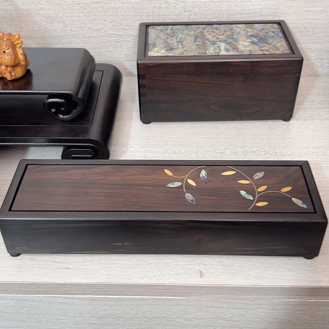 东非黑黄檀（紫光檀）线香盒