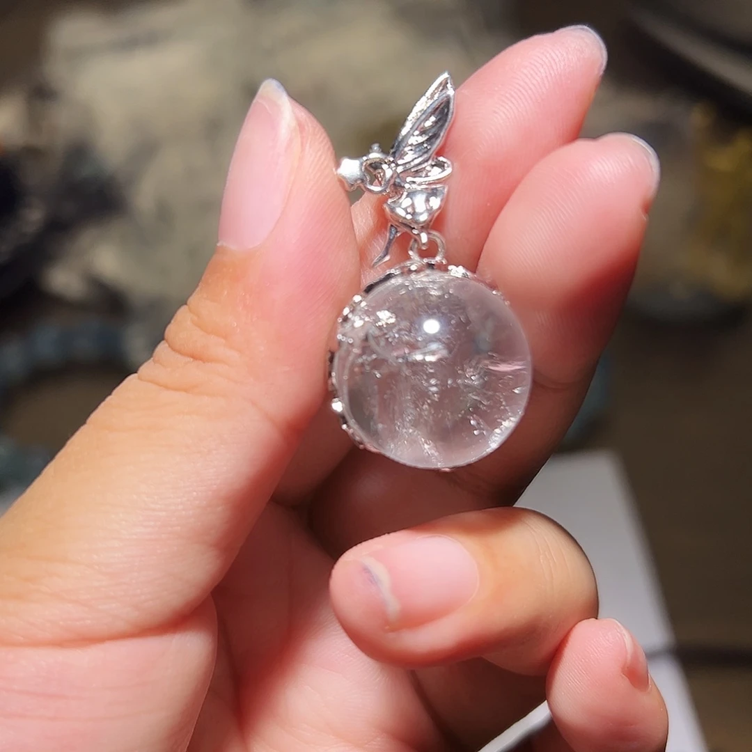 水晶手链未镶嵌喜马拉雅天使吊坠