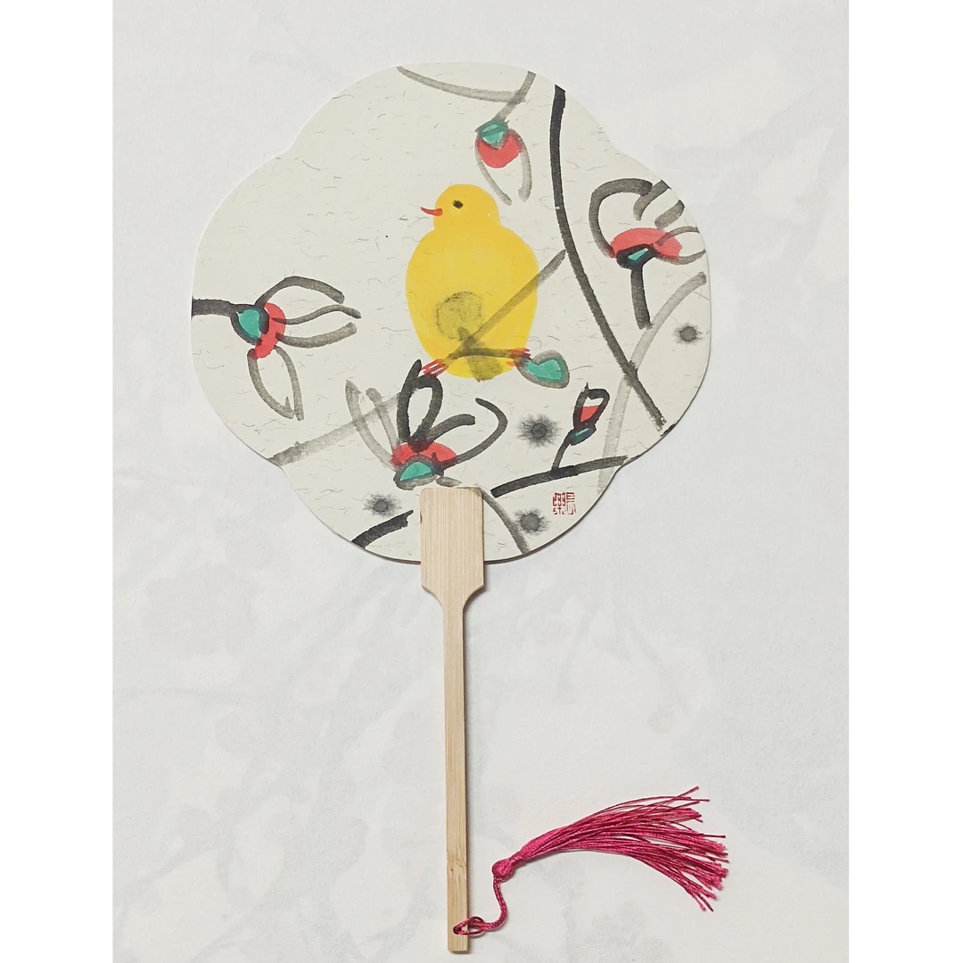 张大风艺术馆 程思雯手绘扇子AC58