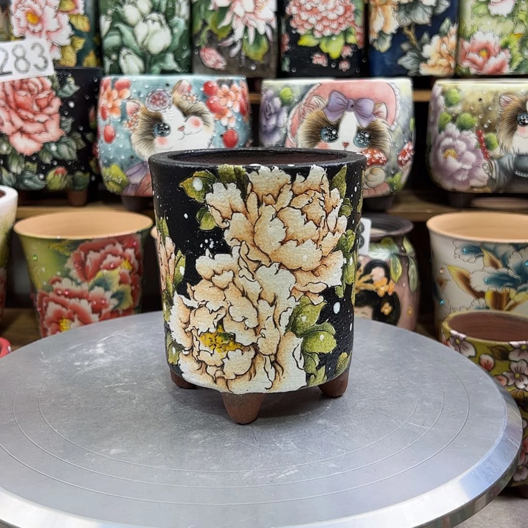 景德镇陶瓷花盆景德镇陶瓷花盆