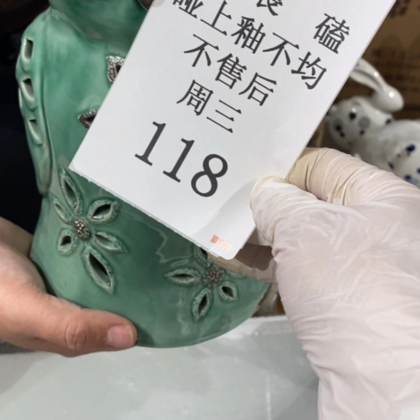 【闪购商品】摆件风**浪陶瓷摆件瑕疵特卖