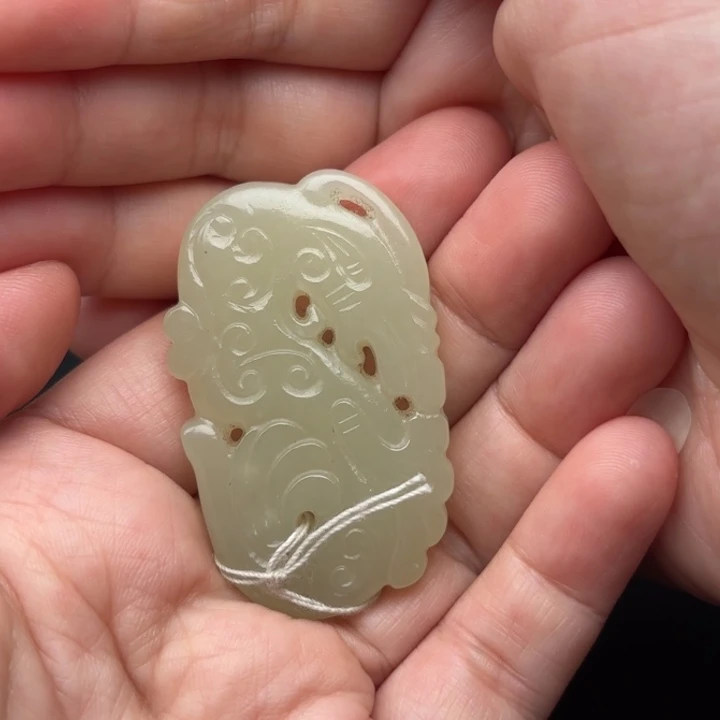 和田玉未镶嵌挂件泽****8