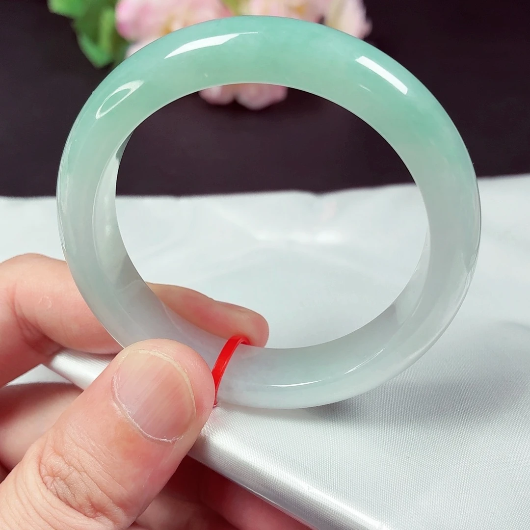 翡翠未镶嵌手镯53圈