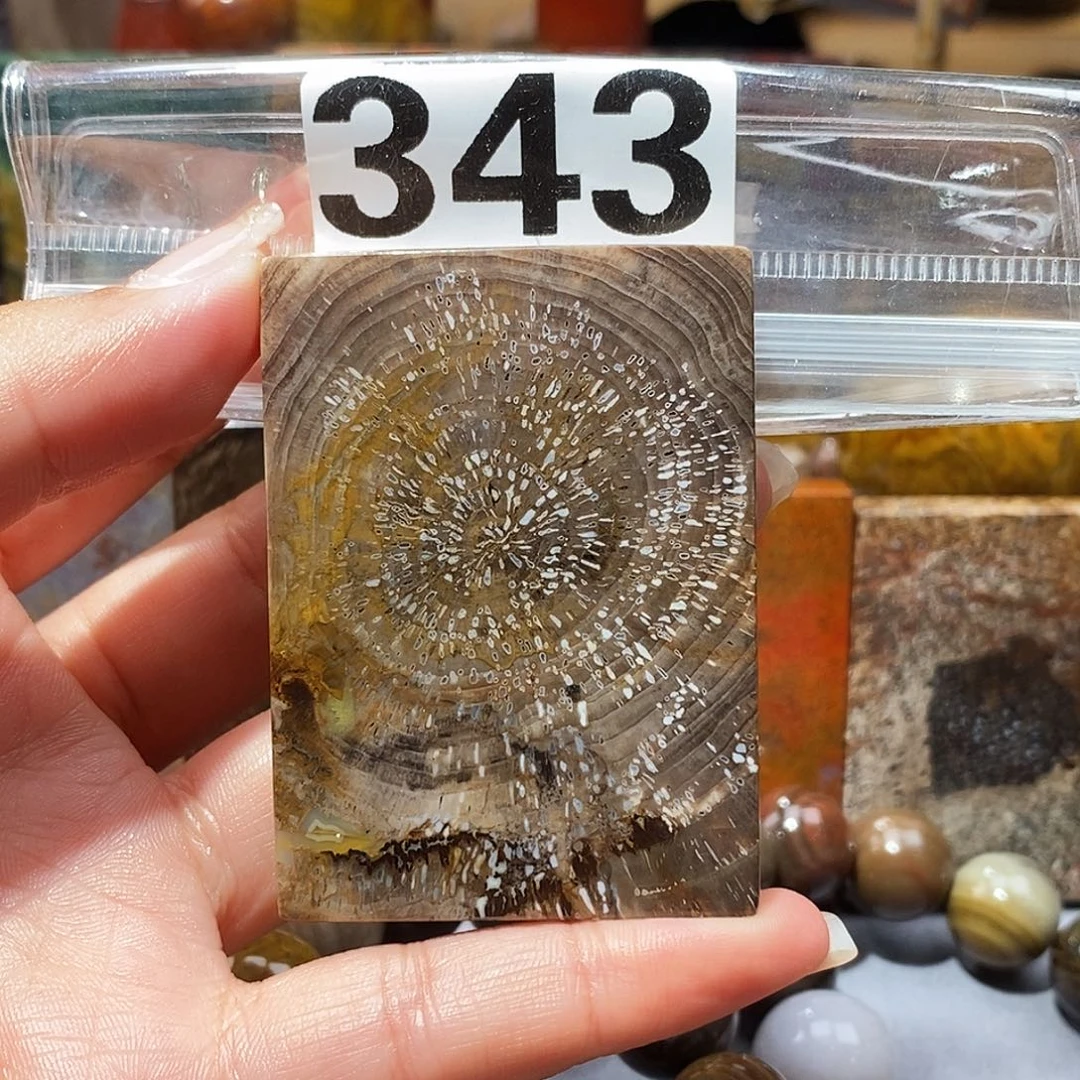 未镶嵌天然北票硅化玉吊坠硅化玉