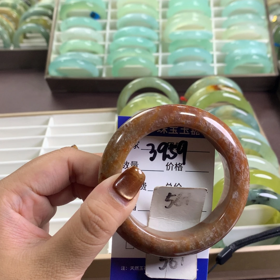 未镶嵌蛇纹石玉手镯3959