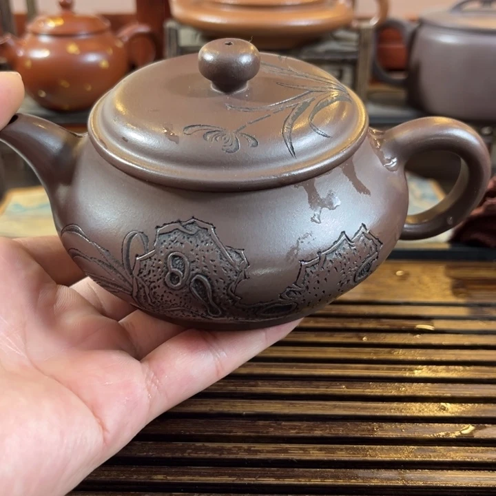 紫砂茶壶原矿紫砂半手工制作
