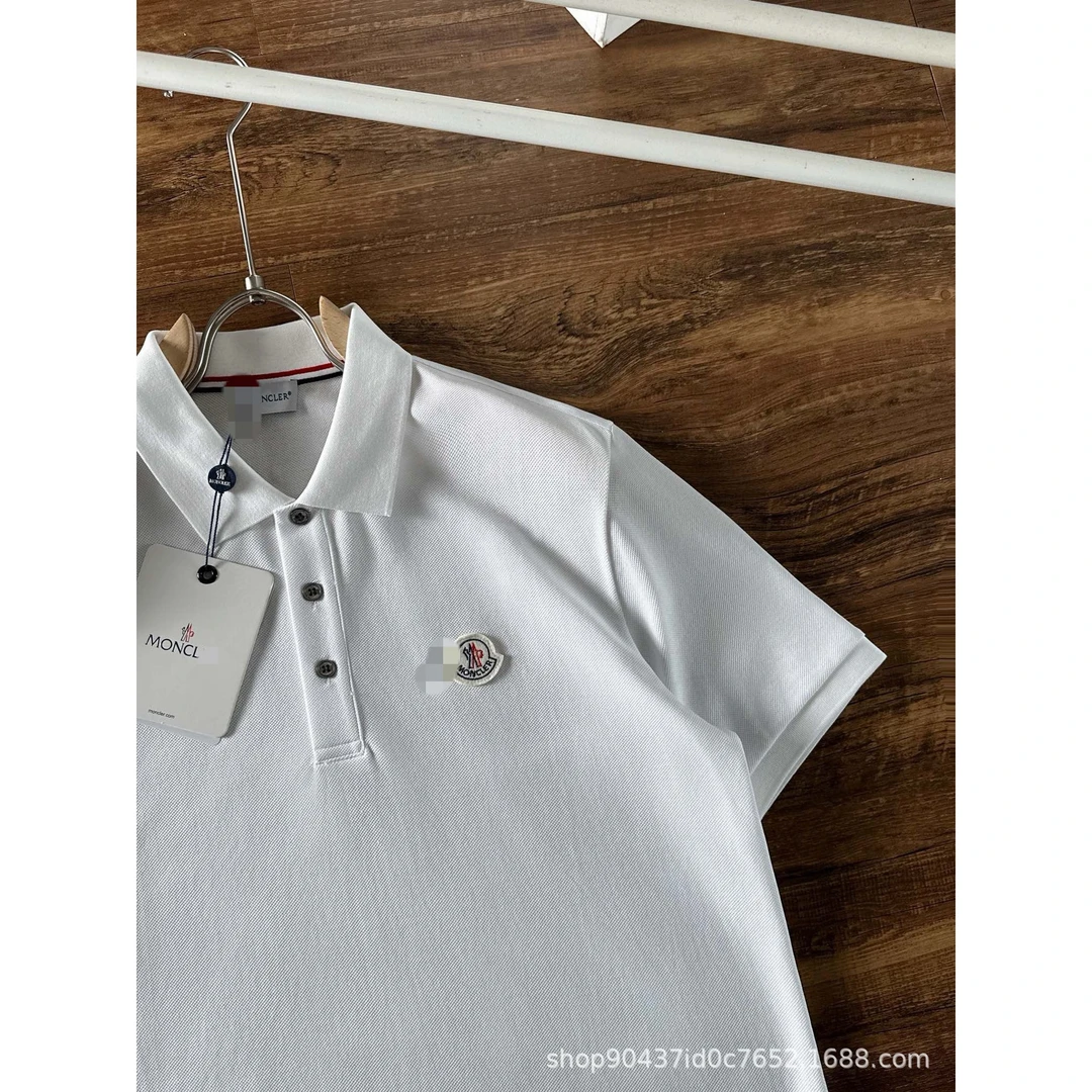 高版本25ss蒙家男士短袖Polo衫夏季时尚休闲上衣刺绣短袖MEN POLO
