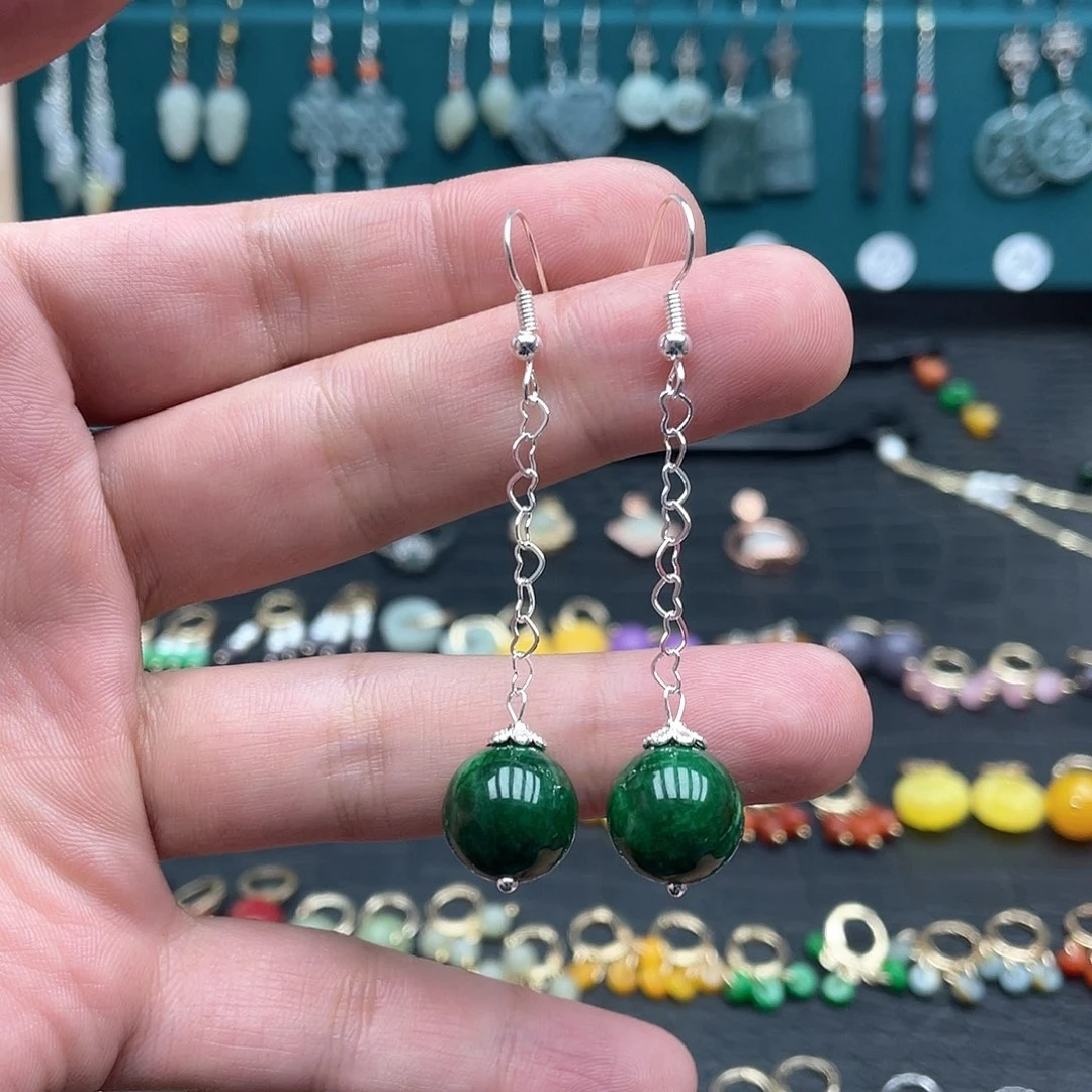 未镶嵌翡翠耳饰00876