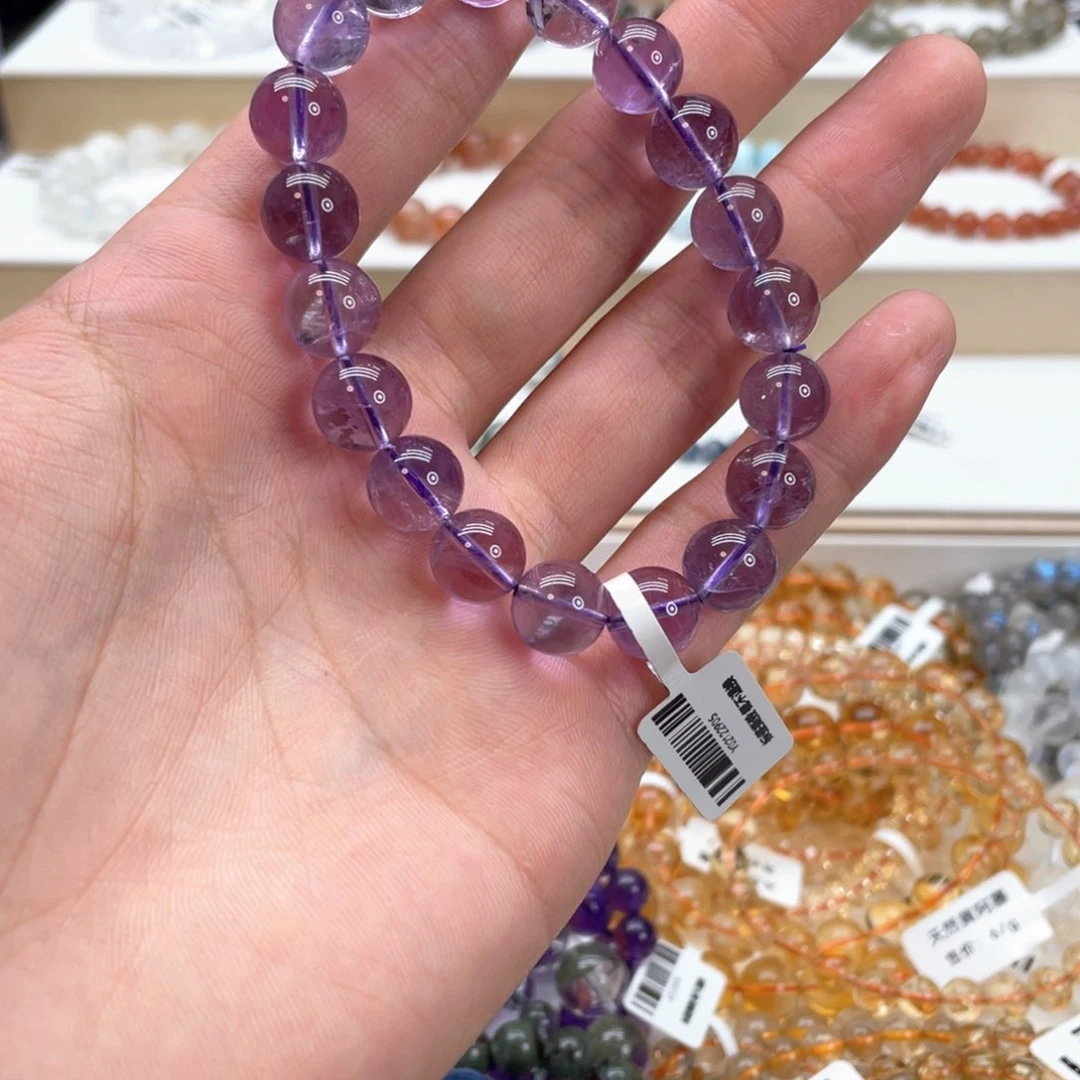 水晶手串未镶嵌紫水晶10m