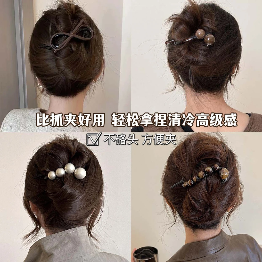 网红爆款抓夹新款鲨鱼夹洋气夹子气质蝴蝶结扭扭夹女夹羽毛抓夹