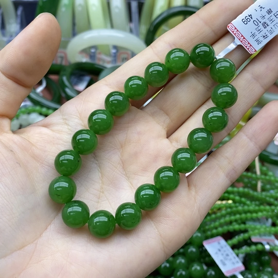 和田玉未镶嵌手串卡10