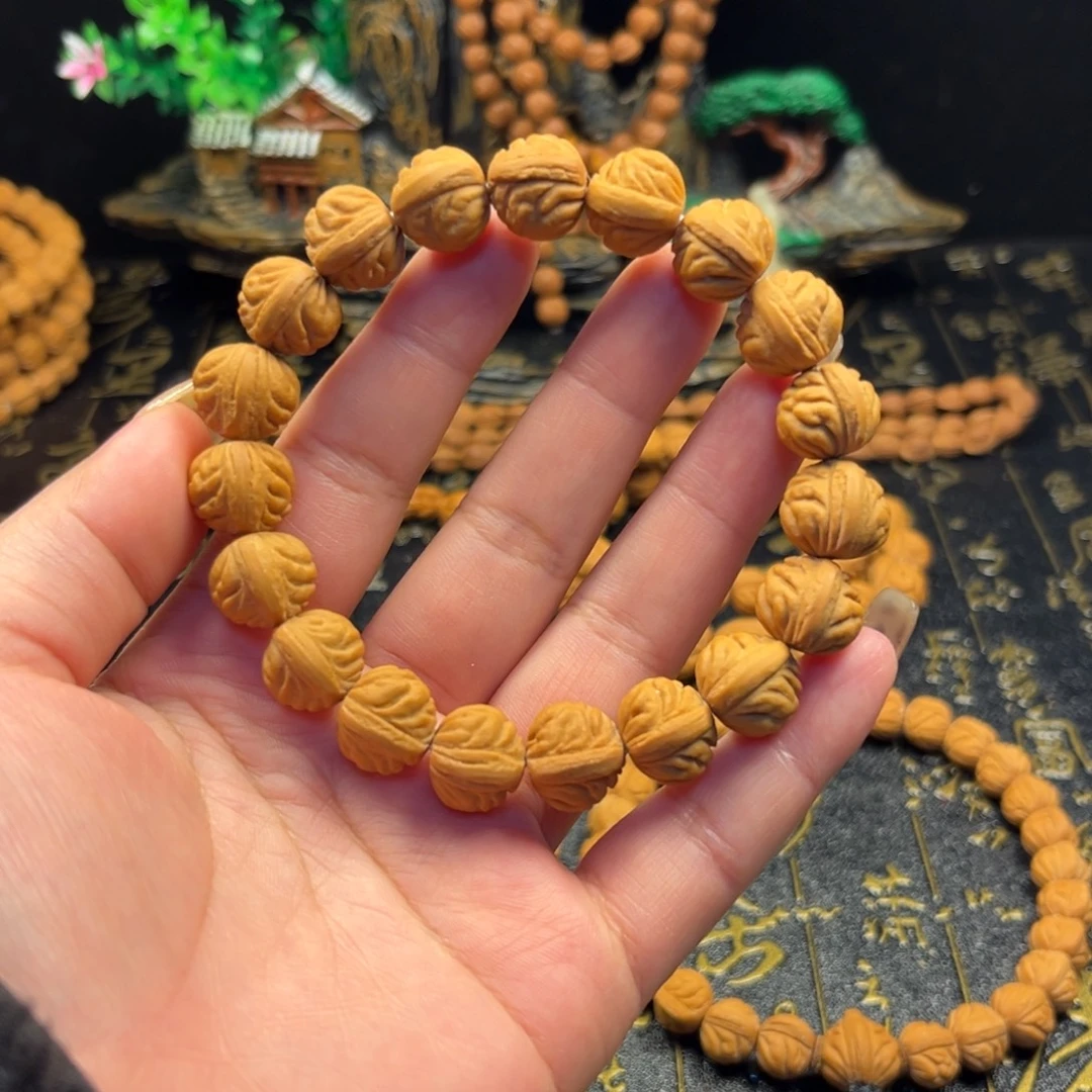 手串桃核金蟾手串