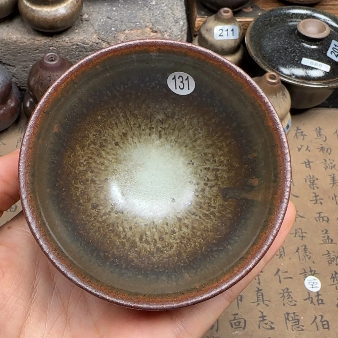 茶盏龙窑柴烧原矿原釉131