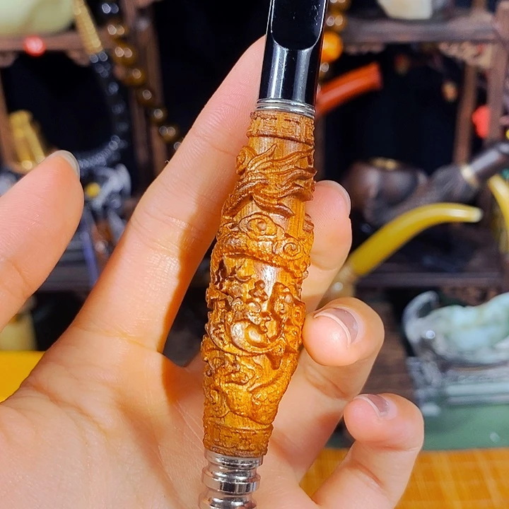 高端定制金丝楠木烟斗